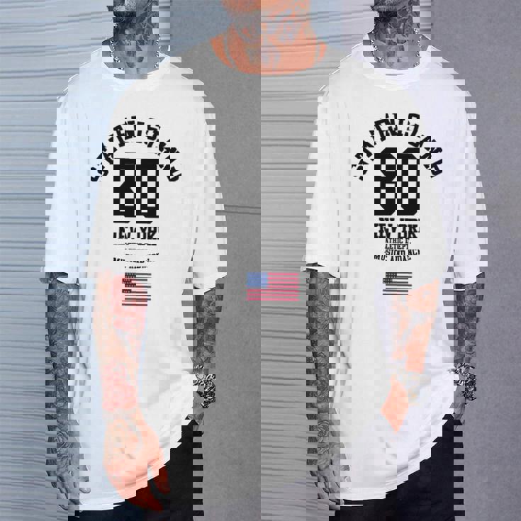 Cooltaten Island New York City Illustration Fashiontyle 長袖tシャツ Tシャツ 彼への贈り物