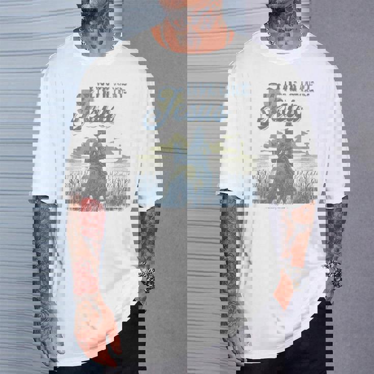 Cute Christian Cowgirl Live Like Jesus Western Faith Boho T-Shirt Gifts for Him