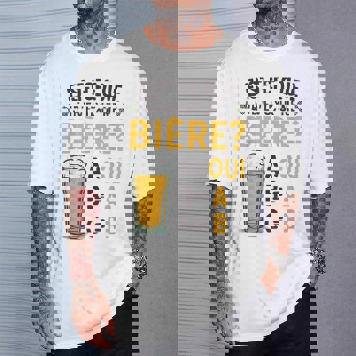 Est-Ce Que Jeeux Une Bière Blague Beauf Alcool Humour T-Shirt Cadeaux pour lui