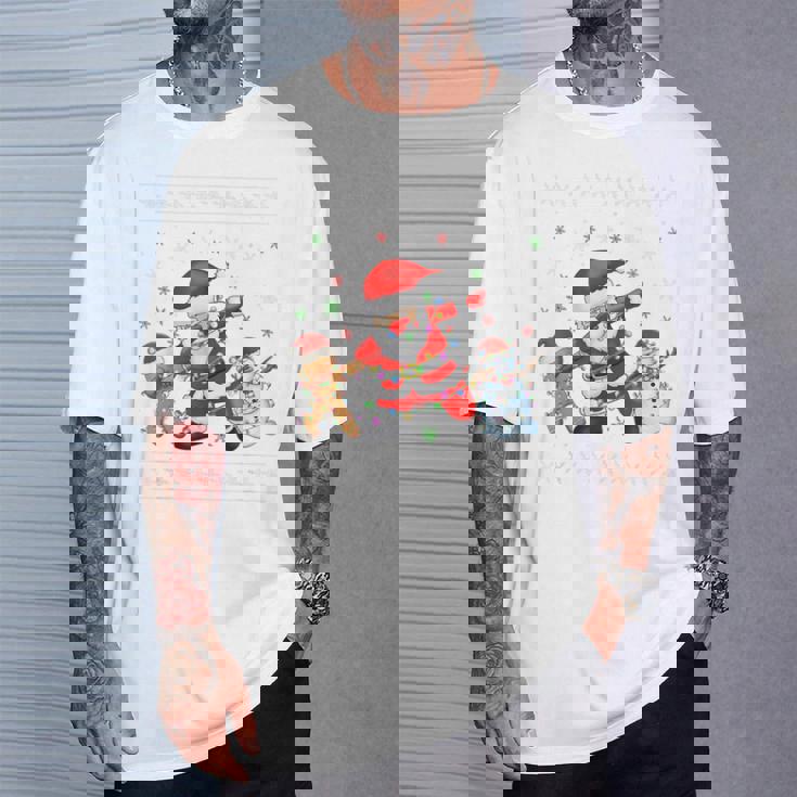 Dabbinganta Christmas おかしいdabサンタクロースクリスマス Tシャツ 彼への贈り物