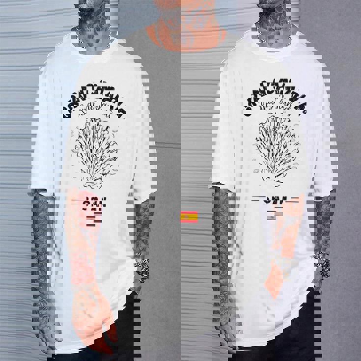 Gran Canariahell Bandera España Almeja España Islas Canarias Camiseta unisex Regalos para él