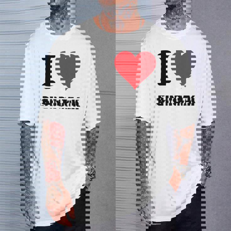 I Heart 石巻ジャパンラブ 日本のお土産品 Tシャツ 彼への贈り物