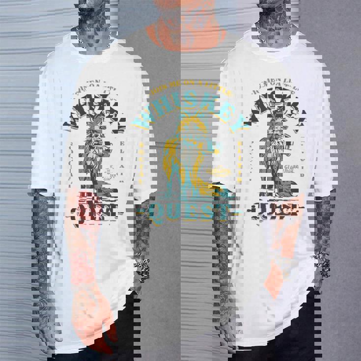 Join Me On A Whiskey Quest Cute Fox メンズ バーボンシャツ ギフト Tシャツ 彼への贈り物