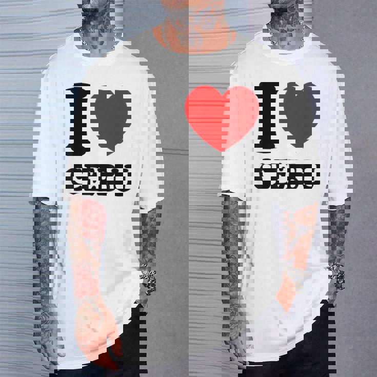 I Love Cebu フィリピン フィリピン人 Tシャツ 彼への贈り物