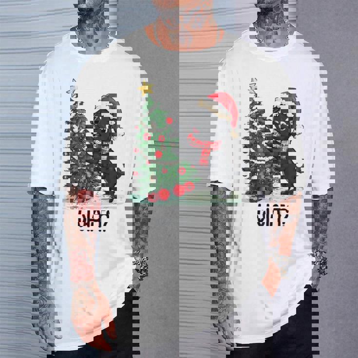 Navidad Lindo Perro Camiseta unisex Regalos para él