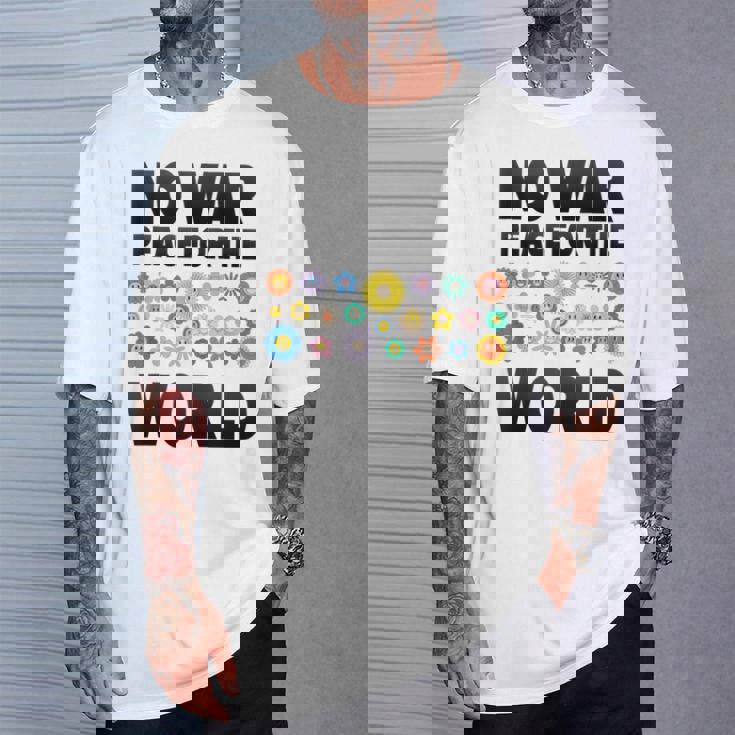 No Guerra Paz Antiguerra No Guerra In Mangas Camiseta unisex Regalos para él