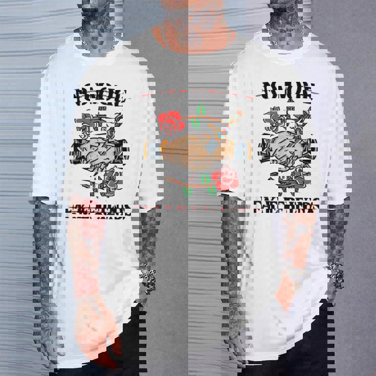 No More Fake Friends 伝統的なタトゥーインク オールドスクール エッジー Tシャツ 彼への贈り物