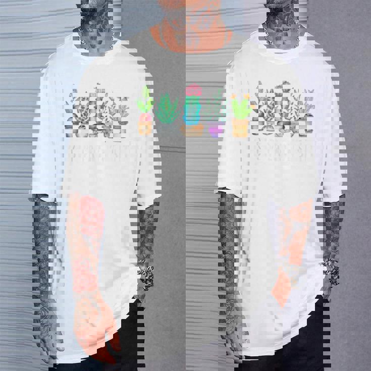 I Be Plantin'hit サボテン 多肉植物 面白い植物 ガーデン Tシャツ 彼への贈り物