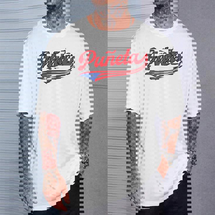 Puñeta プエルトリコ プエルトリコ 国旗 面白い 男性 女性 言葉 Tシャツ 彼への贈り物