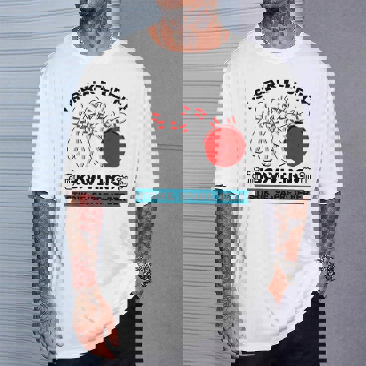 Strike スペア ビール ボウラー ボーリングボール 面白ボウリング Tシャツ 彼への贈り物