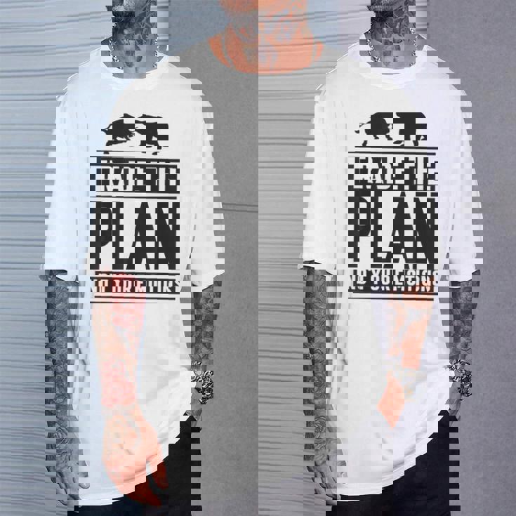 Trade The Plan Not Your Emotions デイトレーダー Trading 株式 証券取引所 Tシャツ 彼への贈り物