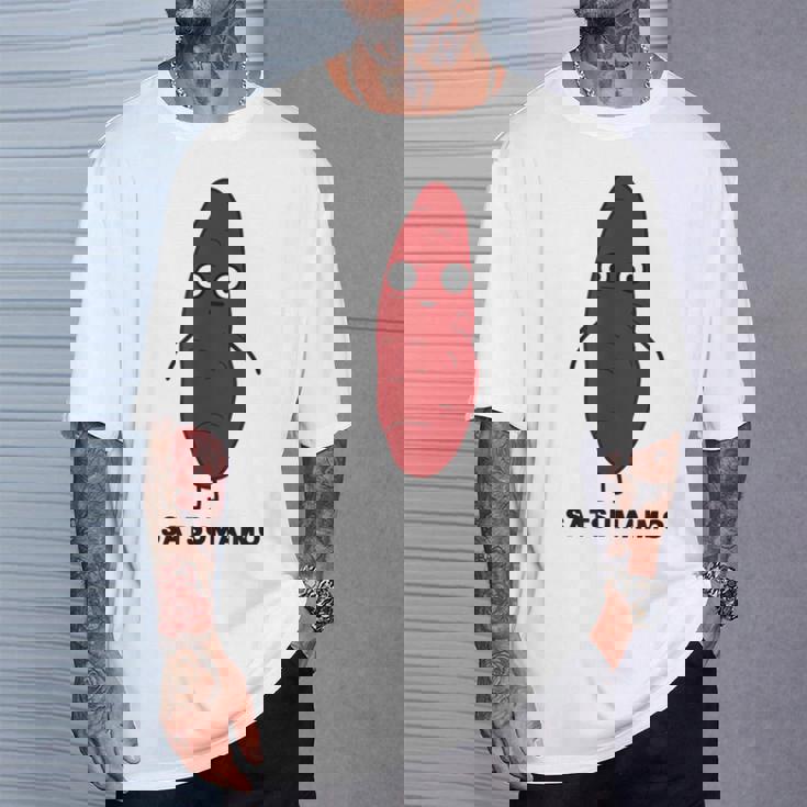 さつまいも 顔 イラスト かわいい おもしろ 簡単 シンプル ゆるい 野菜 Tシャツ 彼への贈り物