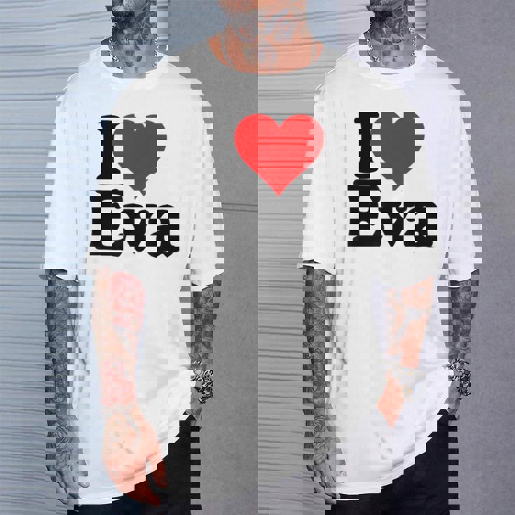 アイ・ラブ・ハート・エヴァ Tシャツ 彼への贈り物
