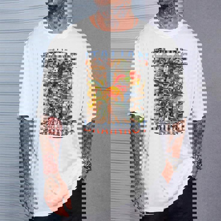 イタリアンブレインロットファニーイタリアンブレインロットミーム Tシャツ 彼への贈り物