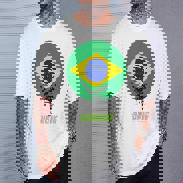 カポエイラ ブラジル国旗 Tシャツ 彼への贈り物