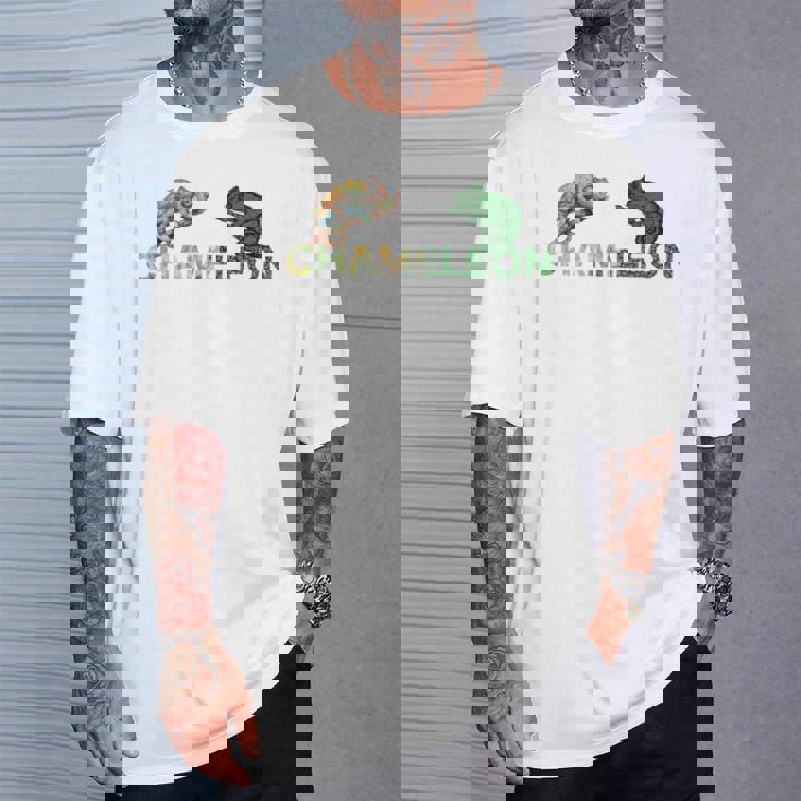 カラフル カメレオン 長袖tシャツ Tシャツ 彼への贈り物