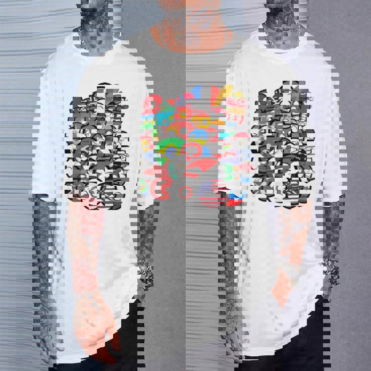 カントリーボールまたはポーランドボールの各国のグループ写真 Tシャツ 彼への贈り物