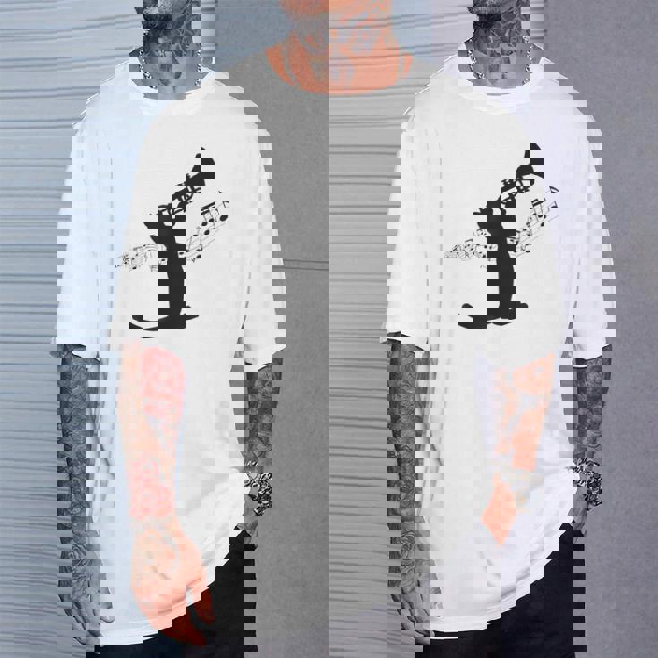 トランペット奏者猫 Tシャツ 彼への贈り物