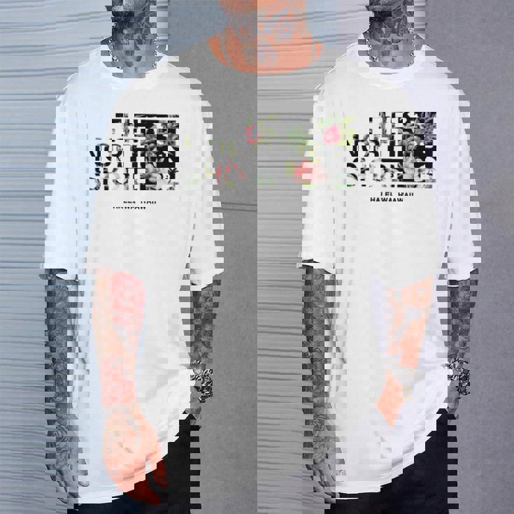 ハワイ ヴィンテージスタイル ノースショア ハレイワ ヤシの木 長袖tシャツ Tシャツ 彼への贈り物