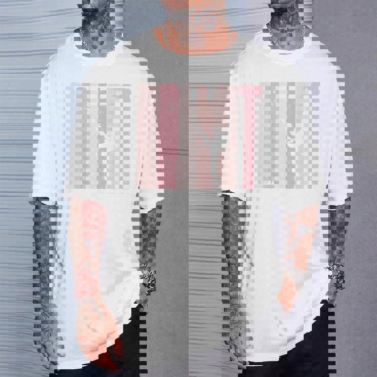 バレエ カットアウト アラベスク バックプリント ダンス Tシャツ 彼への贈り物