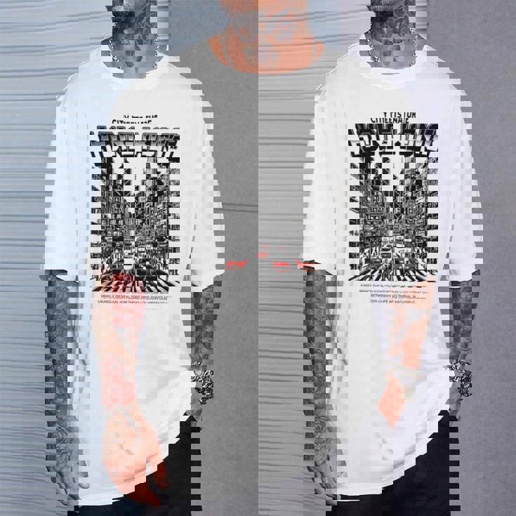 ヴィンテージ 香港 ストリート シーン 赤 タクシー 九龍 Hkg アジア Tシャツ 彼への贈り物