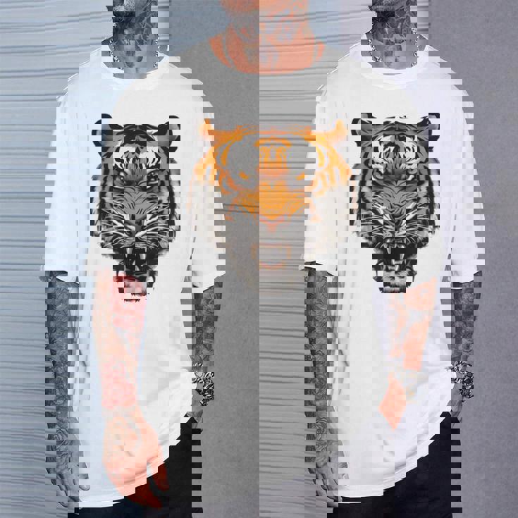 虎の肖像画 虎の恋人 野生動物 森の恋人 Tシャツ 彼への贈り物