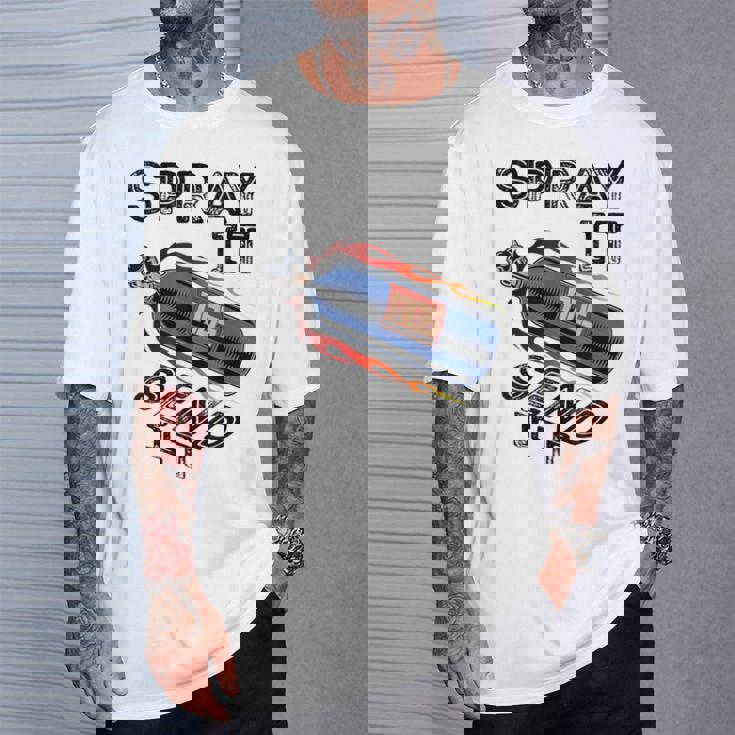 面白いドラッグレースカーnosスプレー Itend It Tシャツ 彼への贈り物