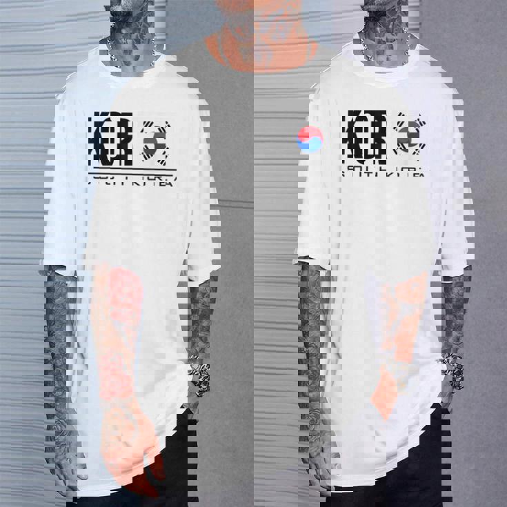 韓国国旗 韓国スポーツゲーム アスレチックジャージースタイル Tシャツ 彼への贈り物