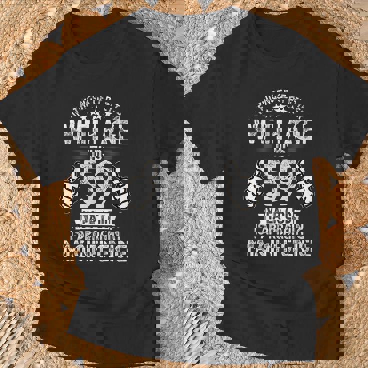 1964年生まれの男性の面白い59歳の誕生日 第59章 Tシャツ 高齢者への贈り物