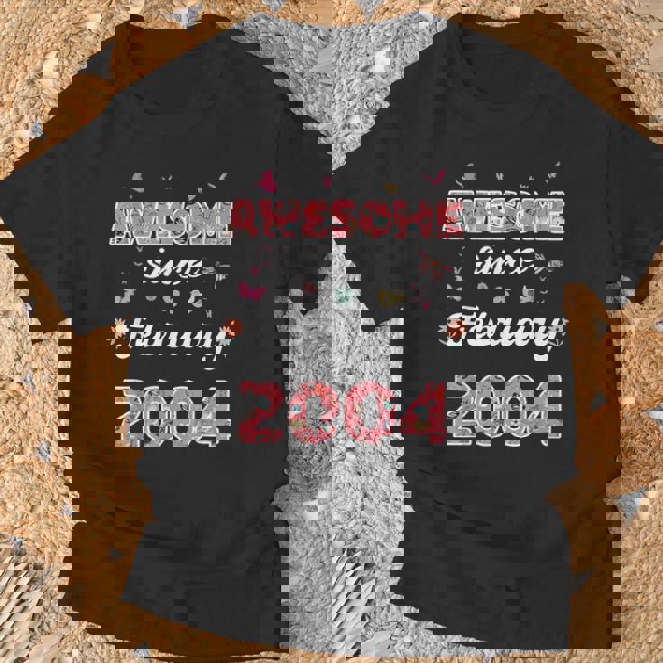 2004年2月から素晴らしい花、2004年2月の誕生日。 Tシャツ 高齢者への贈り物