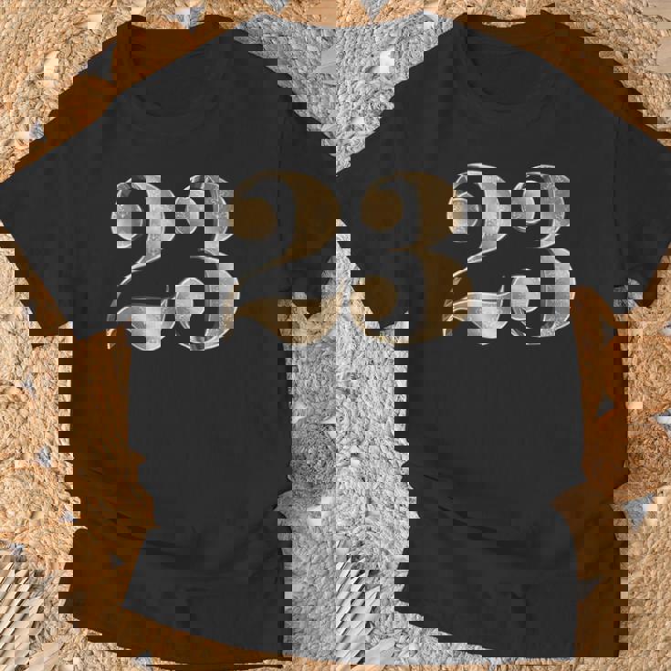 23 23 誕生日 お気に入り 数字 フルール・ド・リス Tシャツ 高齢者への贈り物