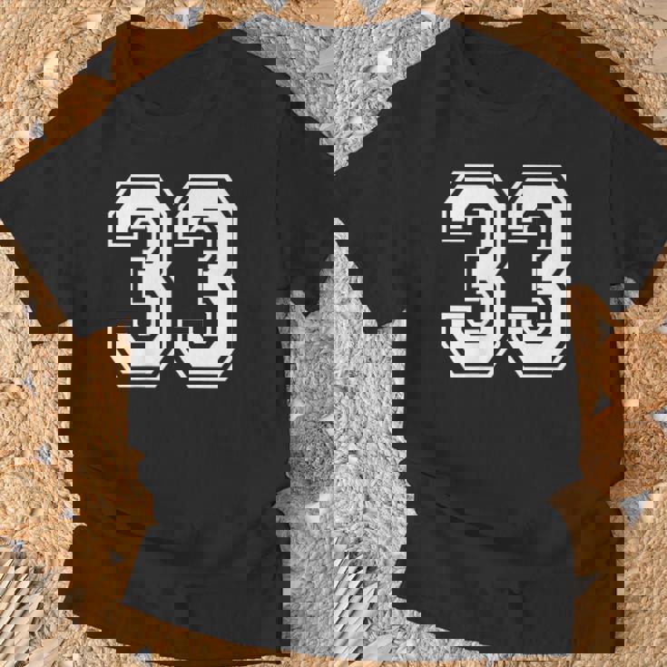 33番のスポーツスタイル。ホワイト。 Tシャツ 高齢者への贈り物