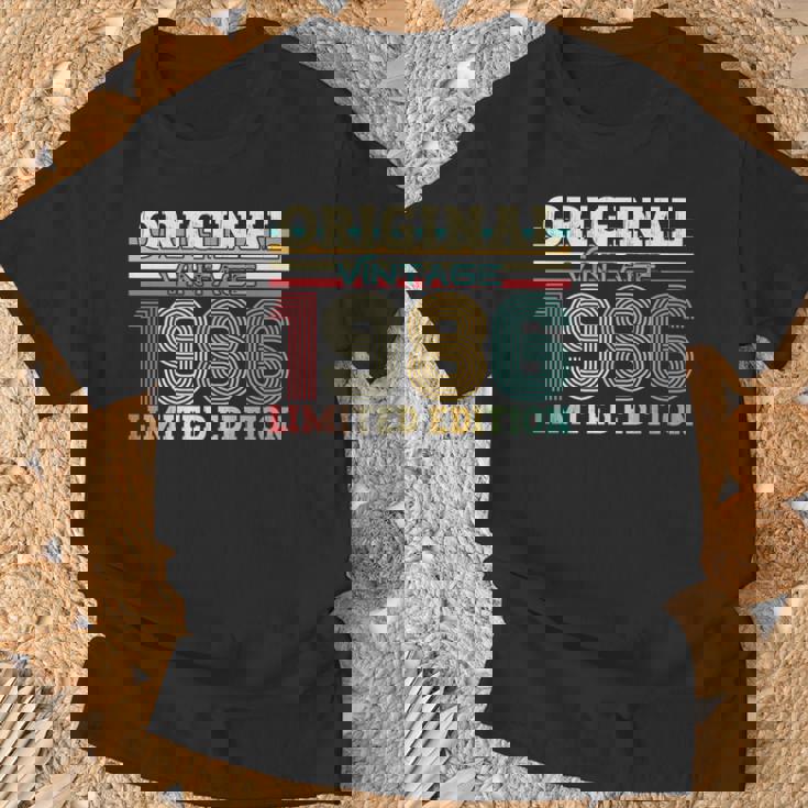 40 歳の誕生日 男性 オリジナル ヴィンテージ 1986 年 ギフト 長袖tシャツ Tシャツ 高齢者への贈り物