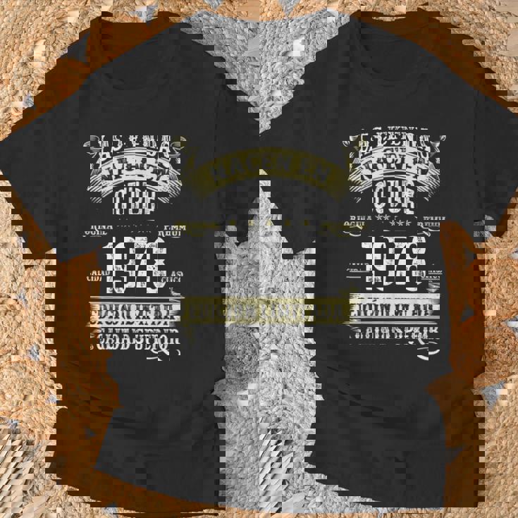 47 Años Cumpleaños Las Leyendas Nacen En Octubre De 1978 Camiseta unisex Regalos para ancianos