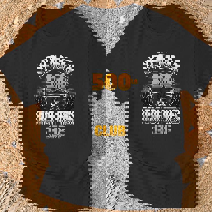 500ポンド ベンチプレスクラブ Tシャツ 高齢者への贈り物