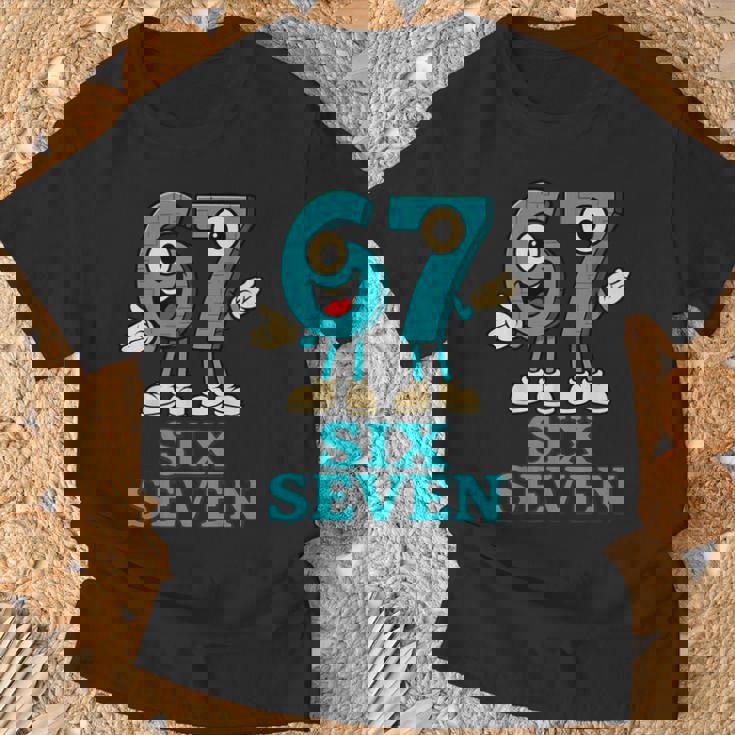 67 シックスセブン 6-7 面白いイタリアンブレインロットスラングゲームミーム Tシャツ 高齢者への贈り物