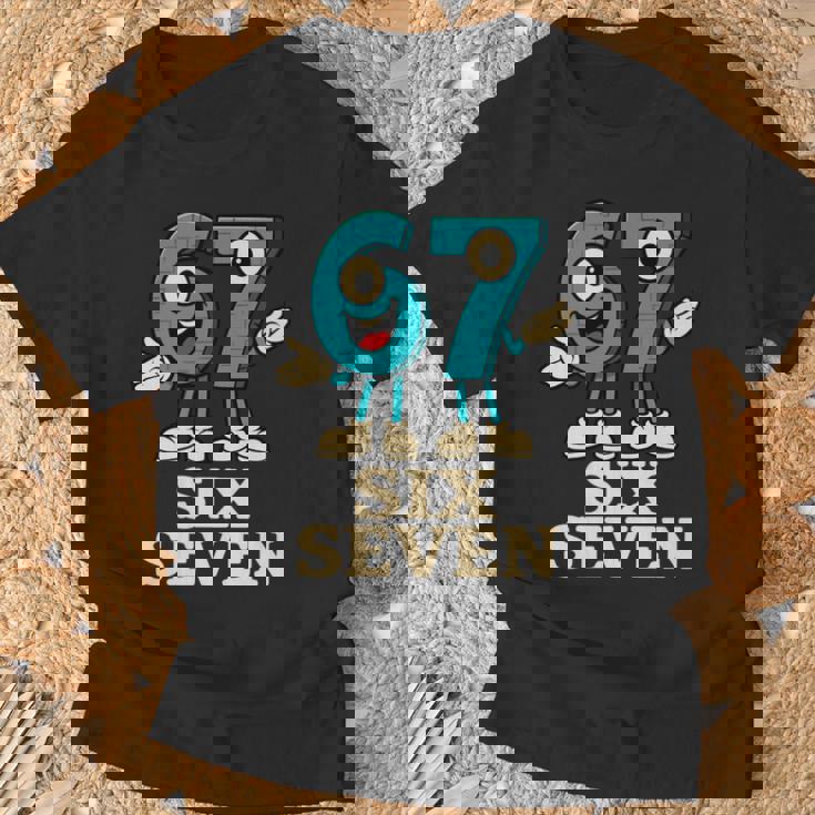 67 シックスセブン 6-7 面白いイタリアンブレインロットスラングゲームミーム 長袖tシャツ Tシャツ 高齢者への贈り物