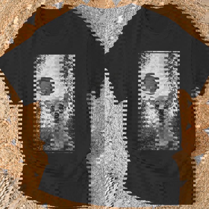 Alien Ufo Meme Chihuahua エイリアン Ufo ミーム チワワ Tシャツ 高齢者への贈り物