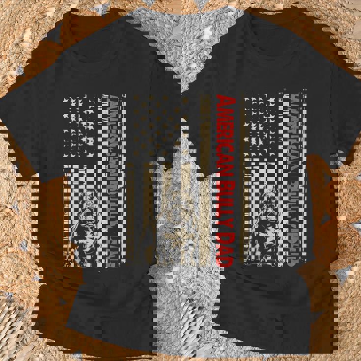 American Bully Dad Bully Dad Dog American Bully Festa Del Papà Maglietta Regalos para ancianos