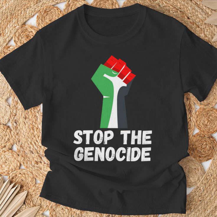 Arrêtez Le Génocide Manche Longue T-Shirt Cadeaux pour les vieillards