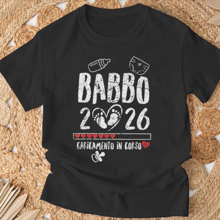 Babbo 2026 Loading Annuncio Gravidanza Uomo Futuro Papà Maglietta Regalos para ancianos