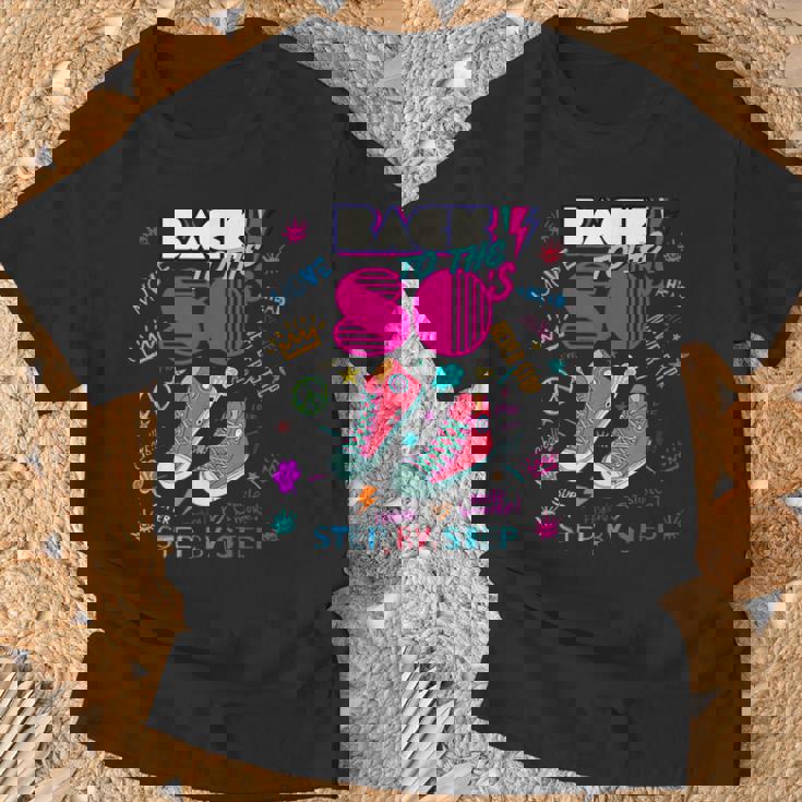 Back To 80'S ヴィンテージレトロi Love 80年代グラフィックデザイン Tシャツ 高齢者への贈り物