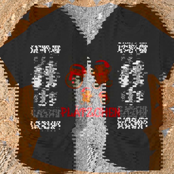 Backen Weihnachten Das Ist Mein Plätzchen Back T-Shirt Geschenke für alte Männer