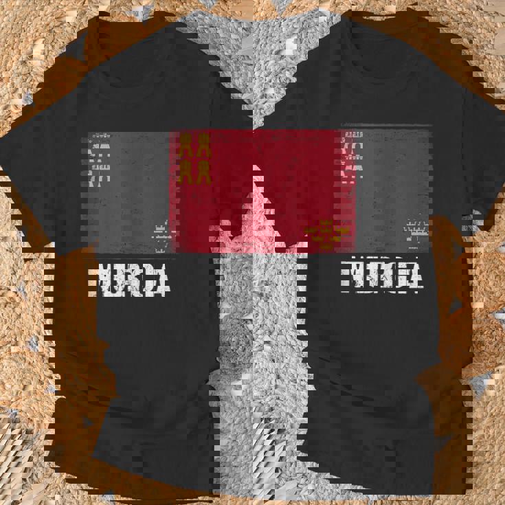 Bandera Región De Murcia In Mangas Camiseta unisex Regalos para ancianos