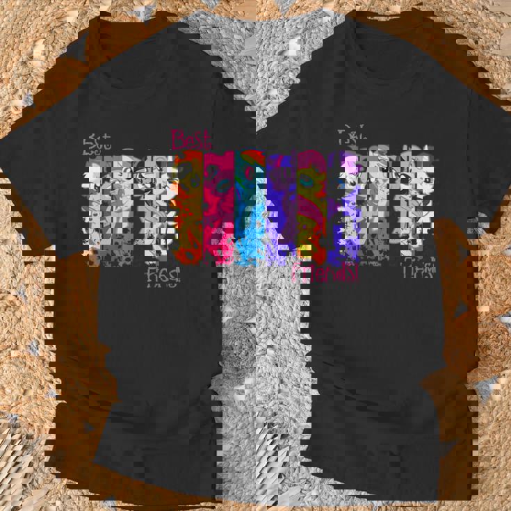 Best Friend レトロレインボーダッシュフラッターシャイレアリティ Tシャツ 高齢者への贈り物