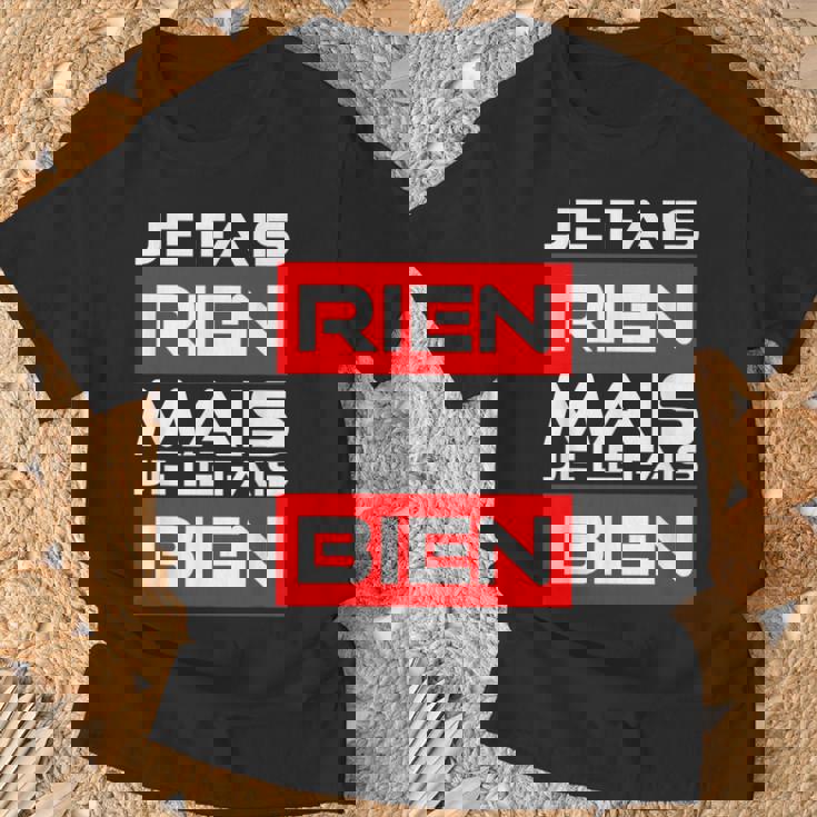 Cadeau Homme Humour Anniversaire Drole Je Ne Fais Rien T-Shirt Cadeaux pour les vieillards