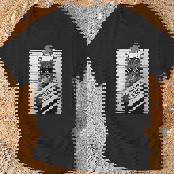 Destructor De Árbol De Navidad Para Amantes De Los Gatos Camiseta unisex Regalos para ancianos