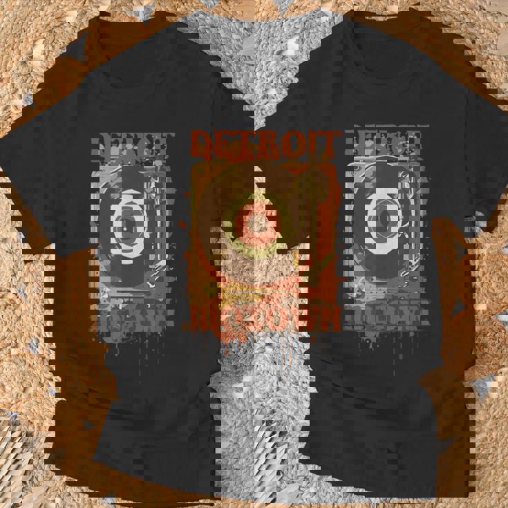 Detroit Motown レコード Tシャツ 高齢者への贈り物