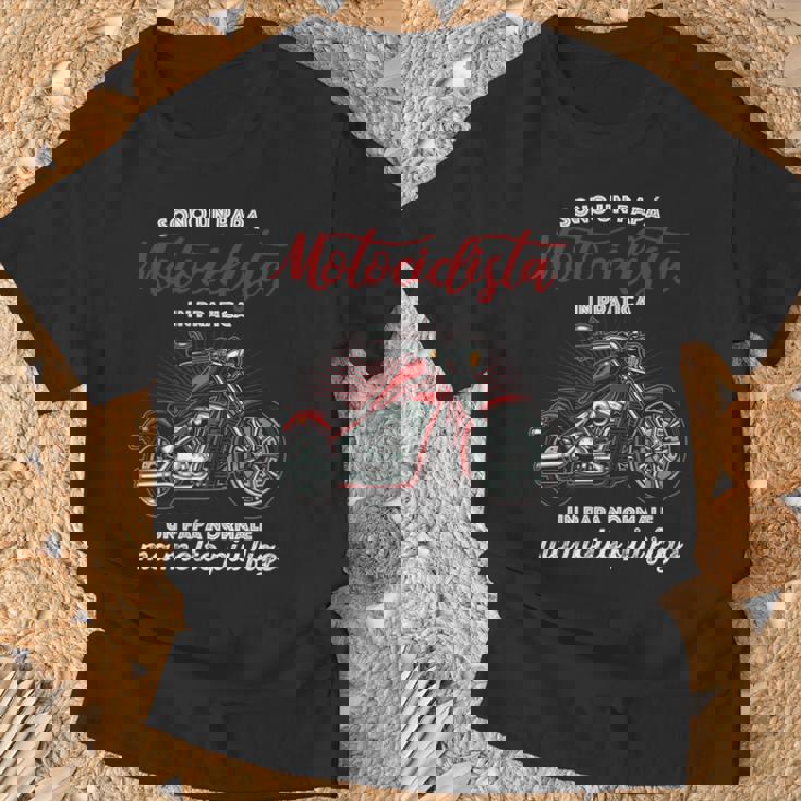 Di Festa Del Papà Divertente Idea Moto Papà Motociclista Maglia A Manica Maglietta Regalos para ancianos