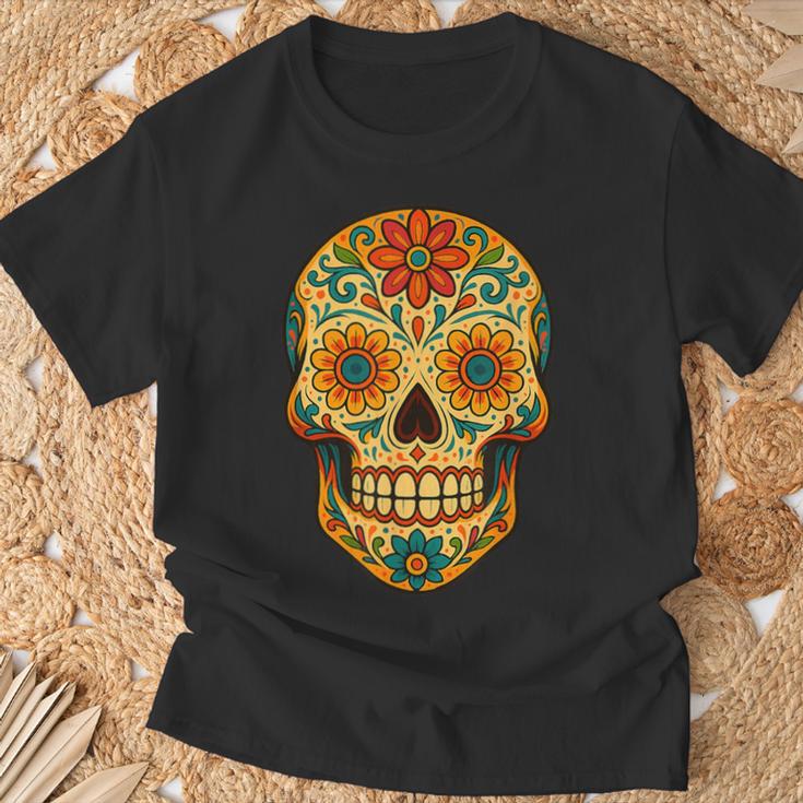 Dia De Los Muertos Crâne Enucre T-Shirt Cadeaux pour les vieillards